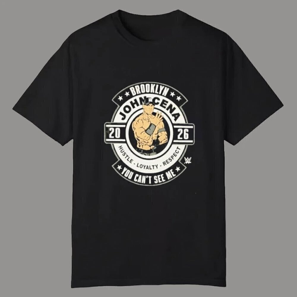 John Cena Wwe 226 Brooklyn Hustle Loyalty Respect You Can't See Me Shirt .